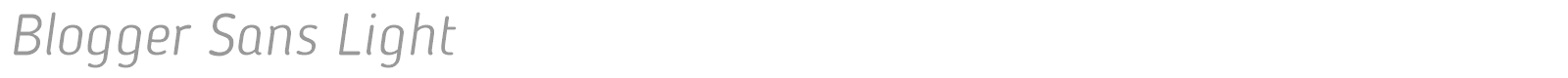 Blogger Sans font preview